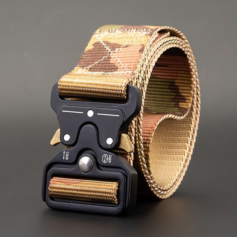 Cobra Tactical Belt Mens Outdoor Nylon Buckle Belt Student Military Training Cargo Pants Belt - E-Esther Clothing Store