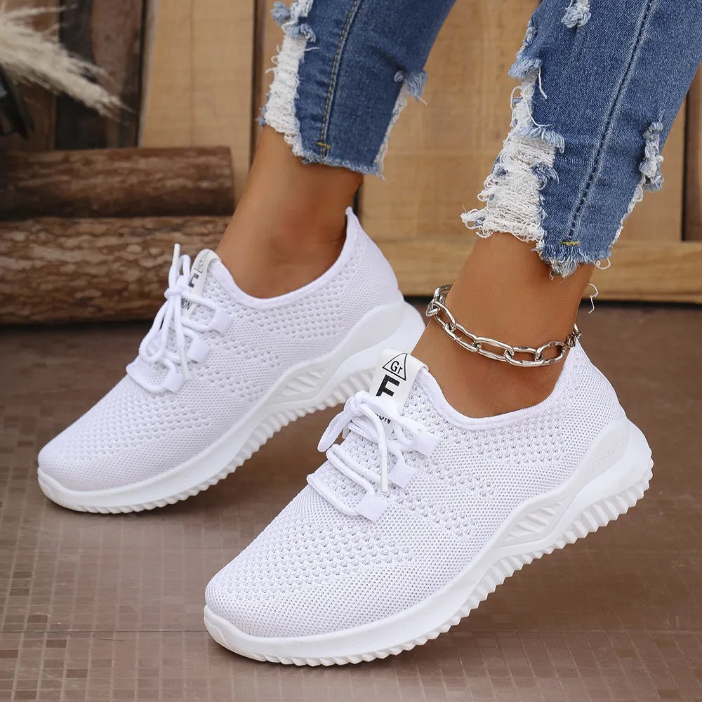 Breathable Mesh Lace Up Athletic - E-Esther Clothing Store