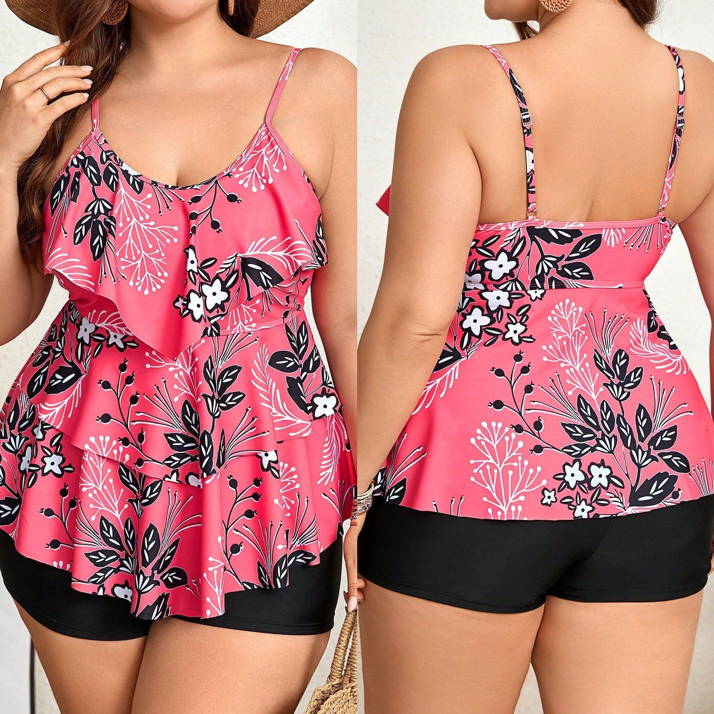 Separate Tankini Swimwear Plus Size