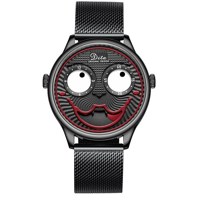 Joker Watch Men Top Brand Luxury Fashion Personality Alloy Quartz Watches Mens Limited Edition Designer Watch - E-Esther Clothing Store