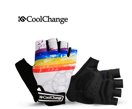 CoolChange Cycling Gloves Half Finger Mens Women's Summer Bicycle Sport Breathable Nylon MTB Bike Guantes Ciclismo - E-Esther Clothing Store