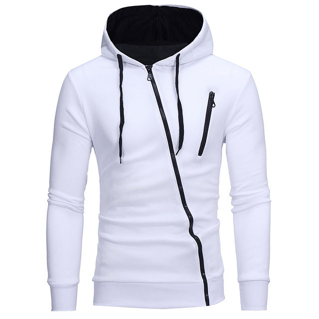 Casual Solid Tracksuit Zipper Hooded Sweatshirt Jacket +Sweatpants Mens Tracksuit - E-Esther Clothing Store