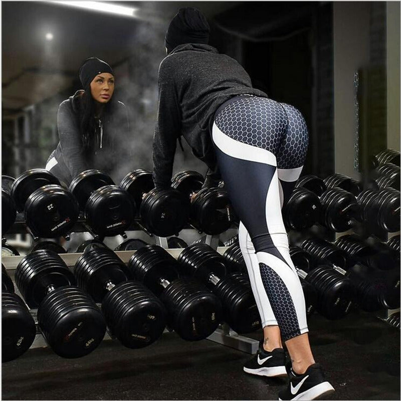 New Arrival Pattern Leggings Women Printed Pants Work Out Sporting Slim White Black Trousers Fitness Leggins - E-Esther Clothing Store