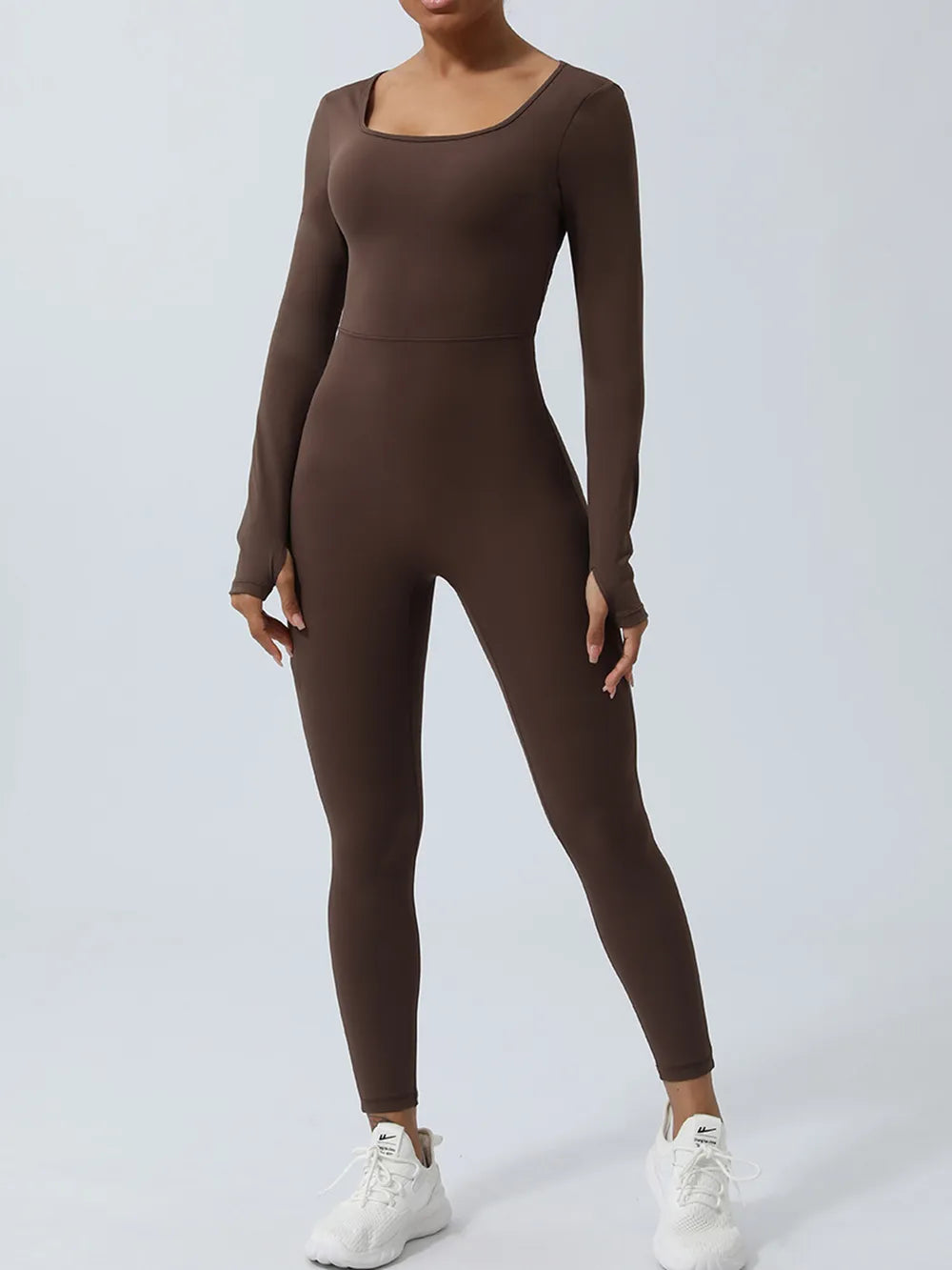 Twisted Backless Long Sleeve Jumpsuit - E-Esther Clothing Store