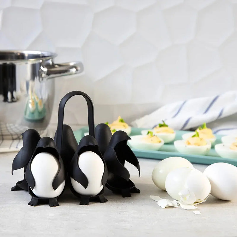 Penguin - Shaped Egg Cooker Multifunctional Egg Cooker & Fridge Storage Holder - E-Esther Clothing Store