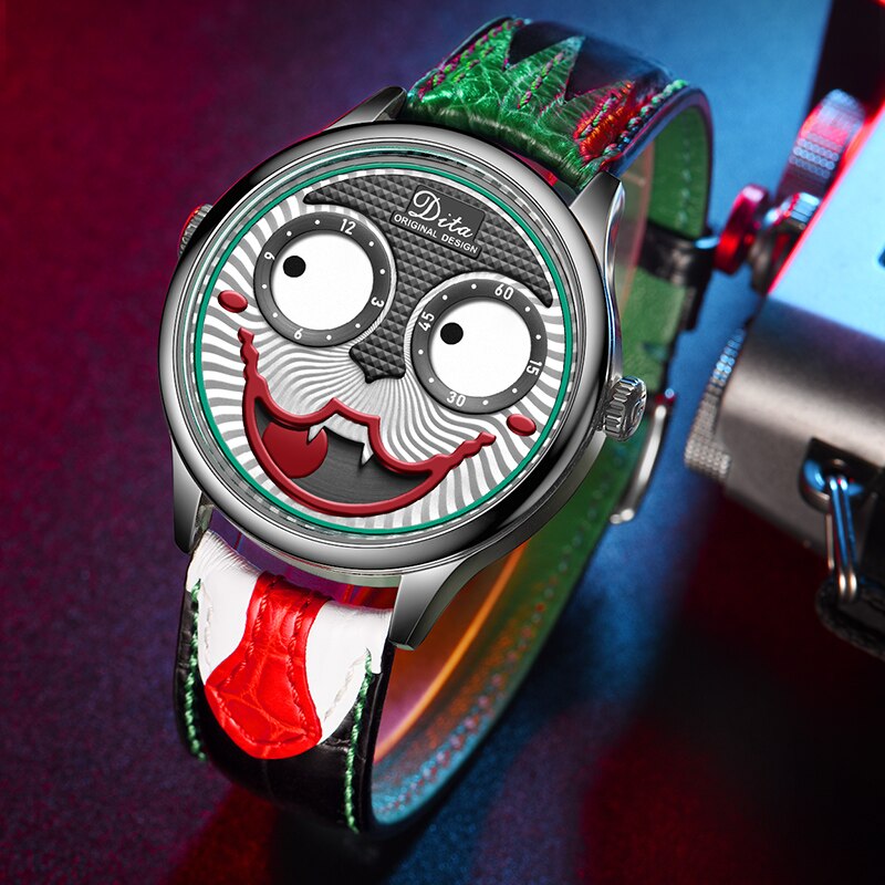 Joker Watch Men Top Brand Luxury Fashion Personality Alloy Quartz Watches Mens Limited Edition Designer Watch - E-Esther Clothing Store