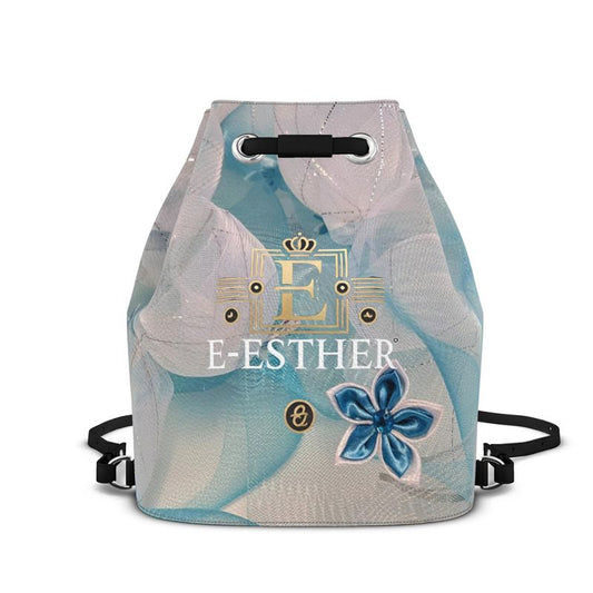 Crystal Blue Bucket Bag - E-Esther Clothing Store