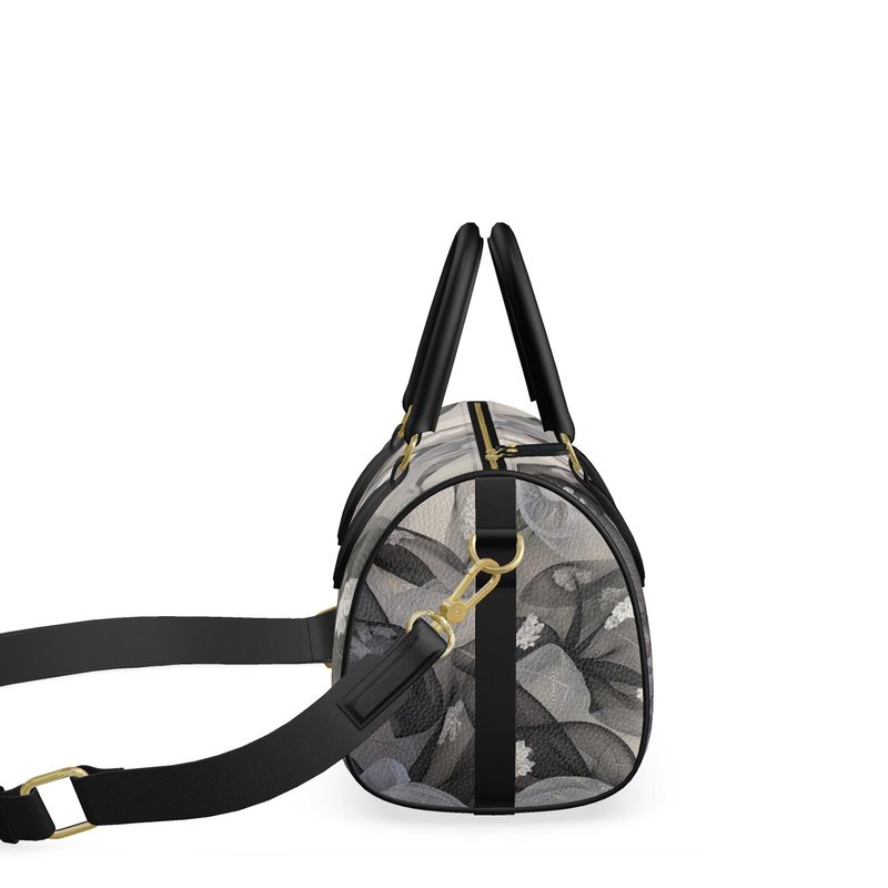 Black and White Mini Duffle Bage - E-Esther Clothing Store