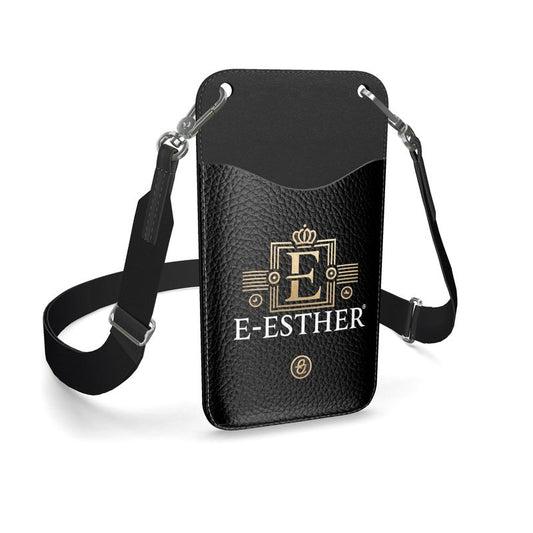 E-Esther Leather Phone Case With Strap - E-Esther Clothing Store