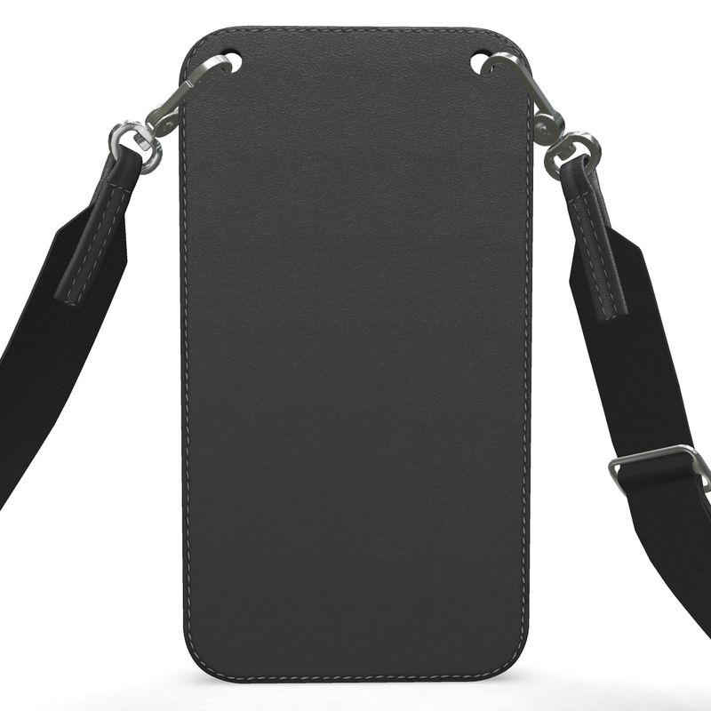E-Esther Leather Phone Case With Strap - E-Esther Clothing Store