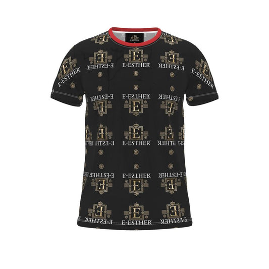 Cut And Sew All Over Print T Shirt - E-Esther Clothing Store