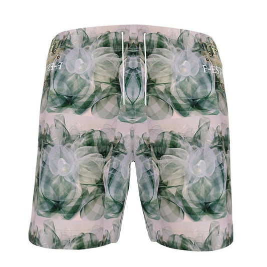 E-Esther Emerald Floral Swimming Shorts - E-Esther Clothing Store