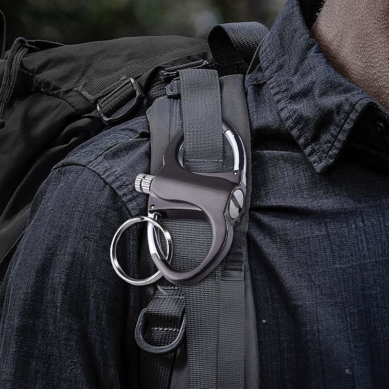 2025 Metal Keychain Lighter, ignite, waterproof, black - E-Esther Clothing Store