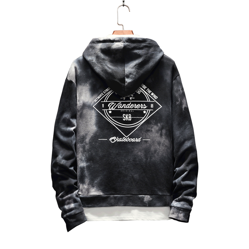 shark Hoodie Men fashion Hoodies mens Clothes patchwork sweatshirt Punk Rock Print Sweatshirt Casual Mens Clothing Streetwear - E-Esther Clothing Store