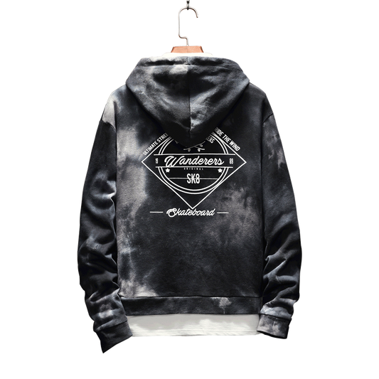 shark Hoodie Men fashion Hoodies mens Clothes patchwork sweatshirt Punk Rock Print Sweatshirt Casual Mens Clothing Streetwear - E-Esther Clothing Store