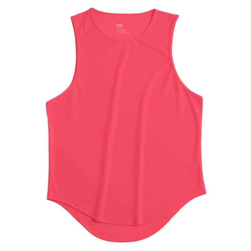 Summer Marathon Quick Dried Sports Tank Top Mens Sleeveless Canister Running Training Basketball Loose Fit Tank Top - E-Esther Clothing Store