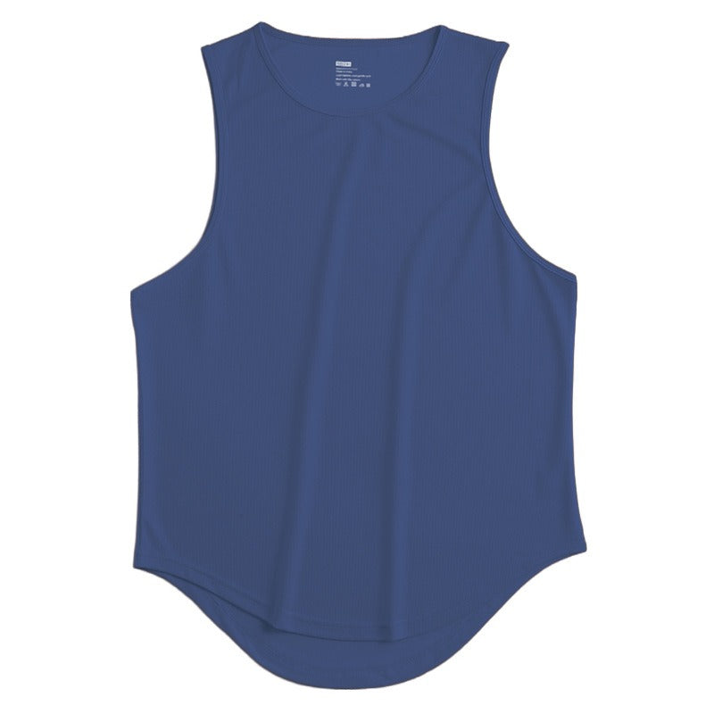 Summer Marathon Quick Dried Sports Tank Top Mens Sleeveless Canister Running Training Basketball Loose Fit Tank Top - E-Esther Clothing Store