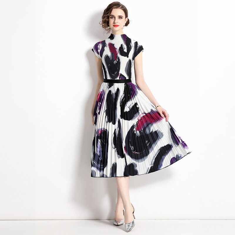 Summer Women's Suit Slim Fit Woman Dress Mid Length Set Pieces Modern Elegant Fashion Outfit Short Sleeve Sets Womens Piece - E-Esther Clothing Store