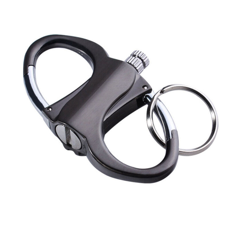2025 Metal Keychain Lighter, ignite, waterproof, black - E-Esther Clothing Store