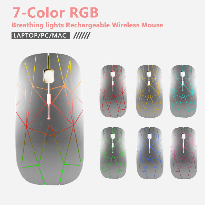 Suitable for Microsoft Surface Light up Silent Type c+USB Dual Interface Mouse Wireless Mouse - E-Esther Clothing Store