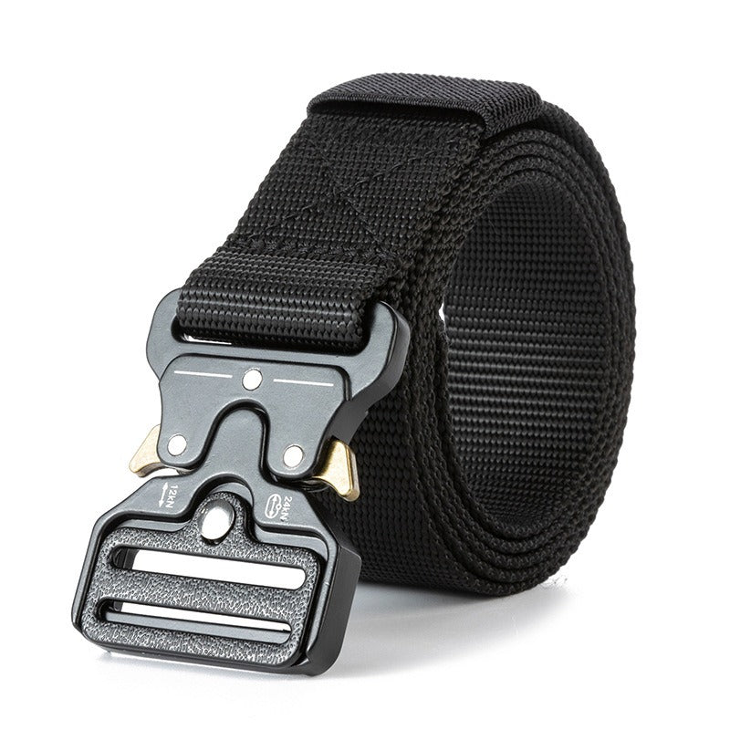 Cobra Tactical Belt Mens Outdoor Nylon Buckle Belt Student Military Training Cargo Pants Belt - E-Esther Clothing Store