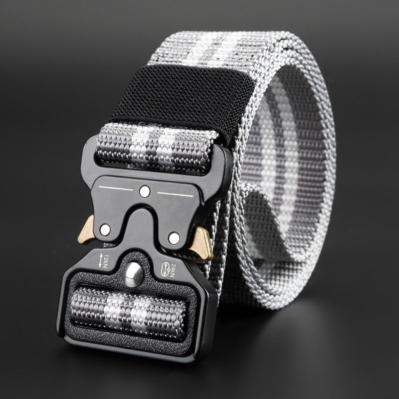 Cobra Tactical Belt Mens Outdoor Nylon Buckle Belt Student Military Training Cargo Pants Belt - E-Esther Clothing Store