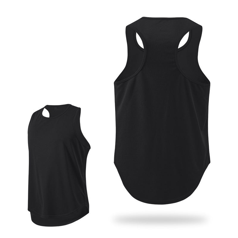 Summer Marathon Quick Dried Sports Tank Top Mens Sleeveless Canister Running Training Basketball Loose Fit Tank Top - E-Esther Clothing Store