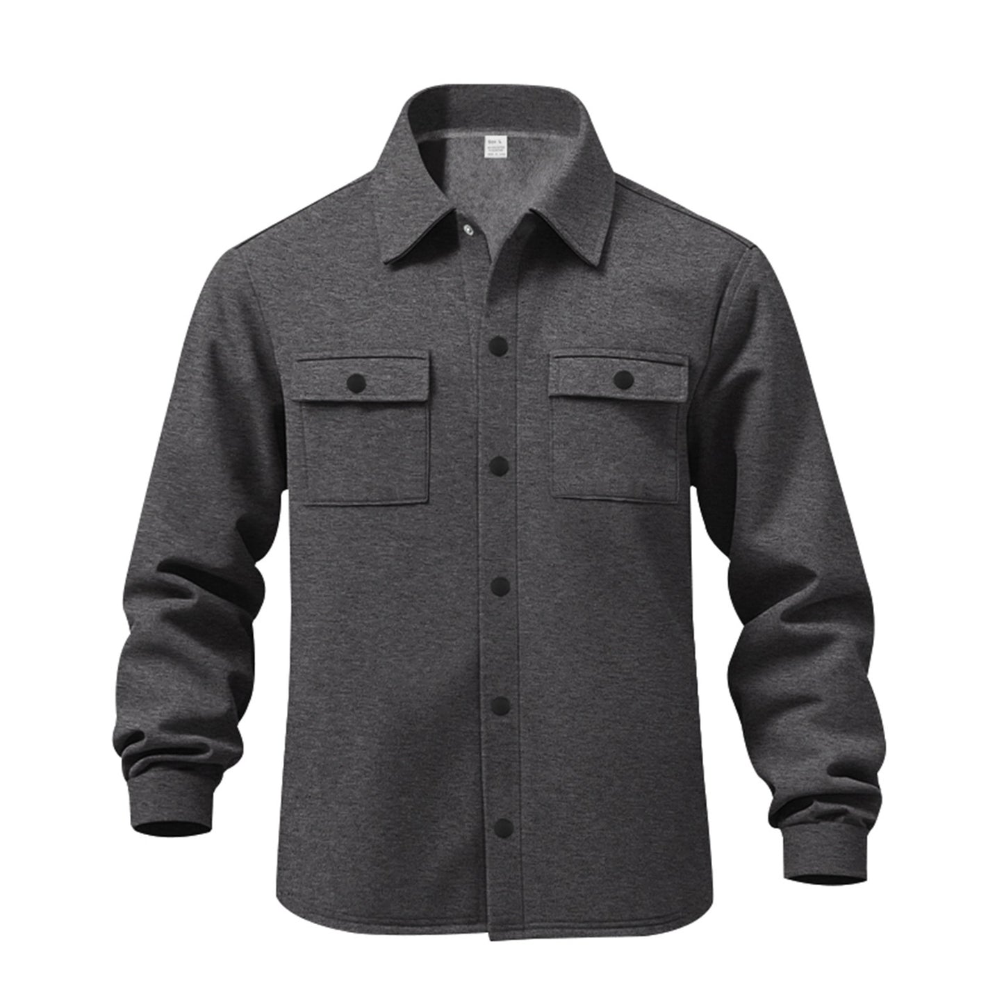 American casual men's single breasted solid color casual jacket jacket for men - E-Esther Clothing Store