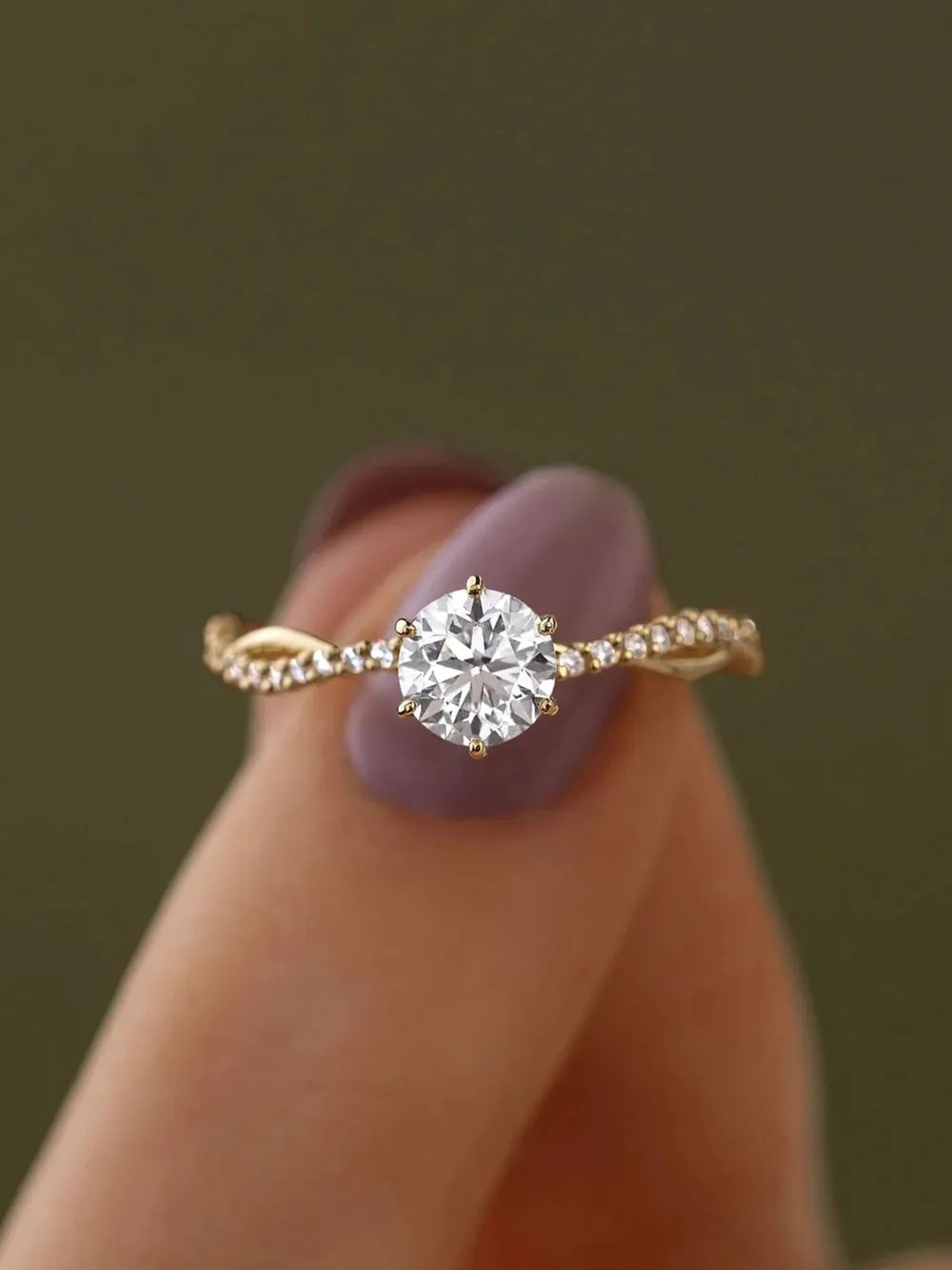 925 Sterling Silver Inlaid Zircon Ring - E-Esther Clothing Store