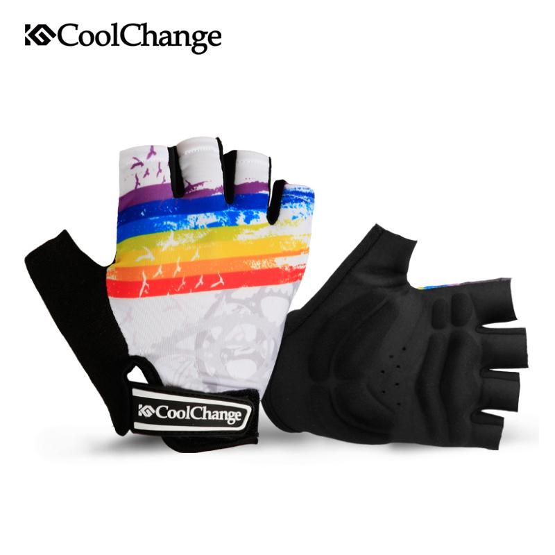 CoolChange Cycling Gloves Half Finger Mens Women's Summer Bicycle Sport Breathable Nylon MTB Bike Guantes Ciclismo - E-Esther Clothing Store