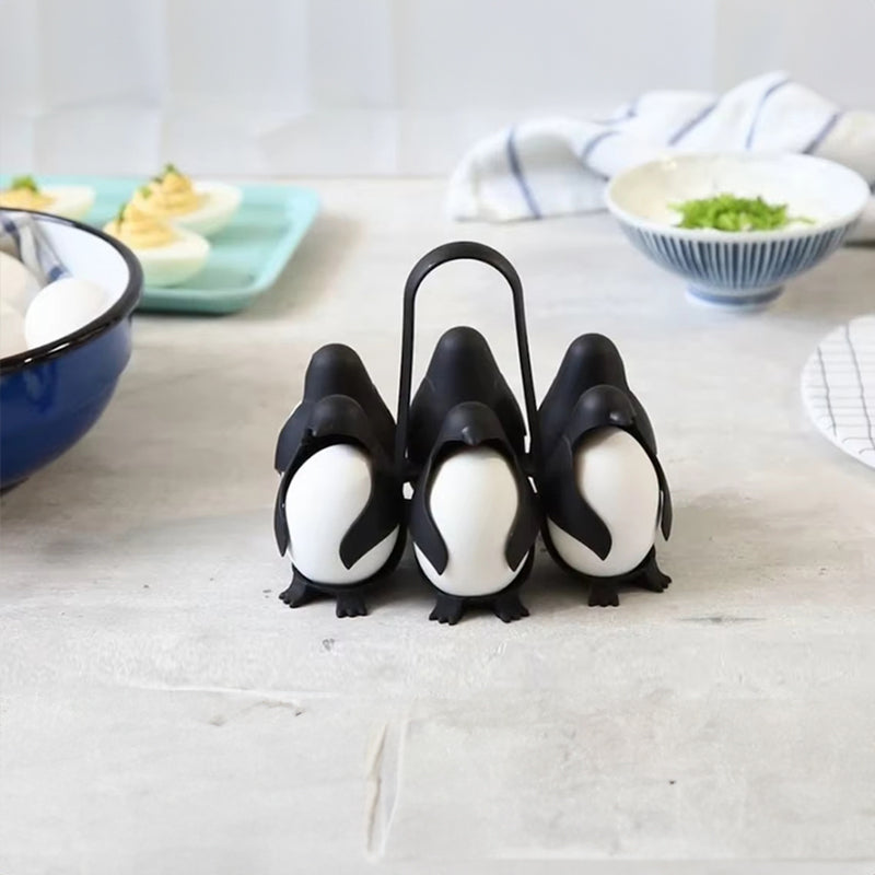 Penguin - Shaped Egg Cooker Multifunctional Egg Cooker & Fridge Storage Holder - E-Esther Clothing Store