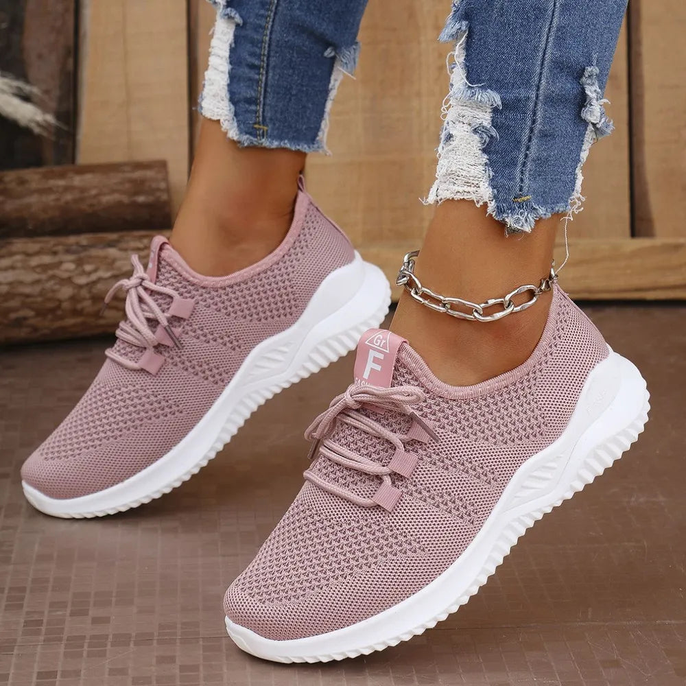 Breathable Mesh Lace Up Athletic - E-Esther Clothing Store