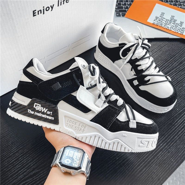 Versatile casual sports shoes for men, original, niche, thick soled panda board shoes for men - E-Esther Clothing Store