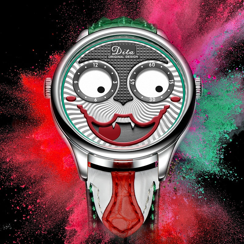 Joker Watch Men Top Brand Luxury Fashion Personality Alloy Quartz Watches Mens Limited Edition Designer Watch - E-Esther Clothing Store