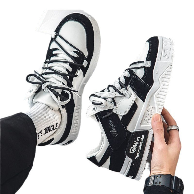 Versatile casual sports shoes for men, original, niche, thick soled panda board shoes for men - E-Esther Clothing Store