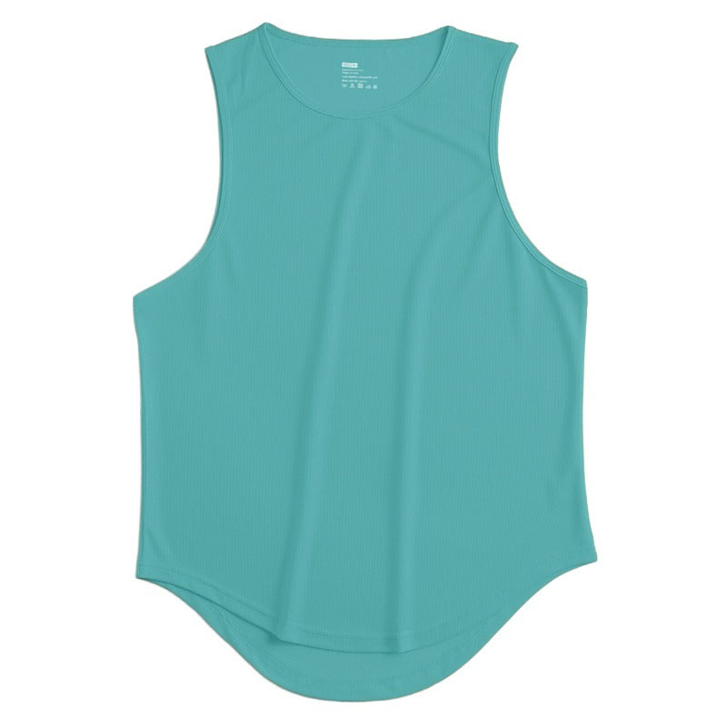 Summer Marathon Quick Dried Sports Tank Top Mens Sleeveless Canister Running Training Basketball Loose Fit Tank Top - E-Esther Clothing Store