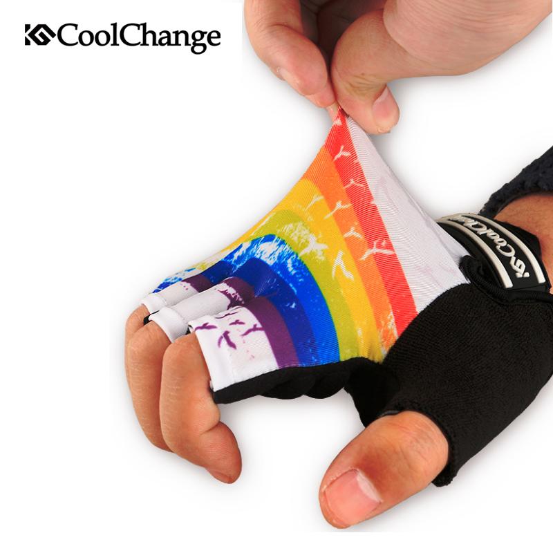 CoolChange Cycling Gloves Half Finger Mens Women's Summer Bicycle Sport Breathable Nylon MTB Bike Guantes Ciclismo - E-Esther Clothing Store