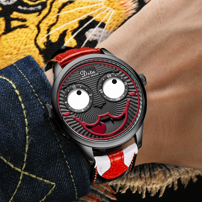 Joker Watch Men Top Brand Luxury Fashion Personality Alloy Quartz Watches Mens Limited Edition Designer Watch - E-Esther Clothing Store