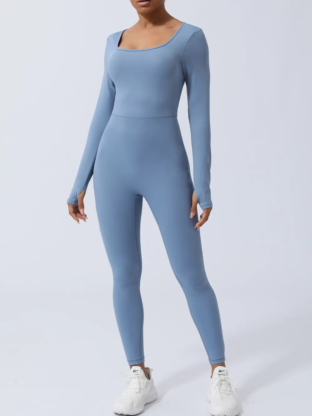 Twisted Backless Long Sleeve Jumpsuit - E-Esther Clothing Store