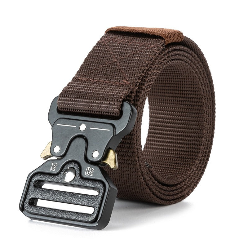 Cobra Tactical Belt Mens Outdoor Nylon Buckle Belt Student Military Training Cargo Pants Belt - E-Esther Clothing Store