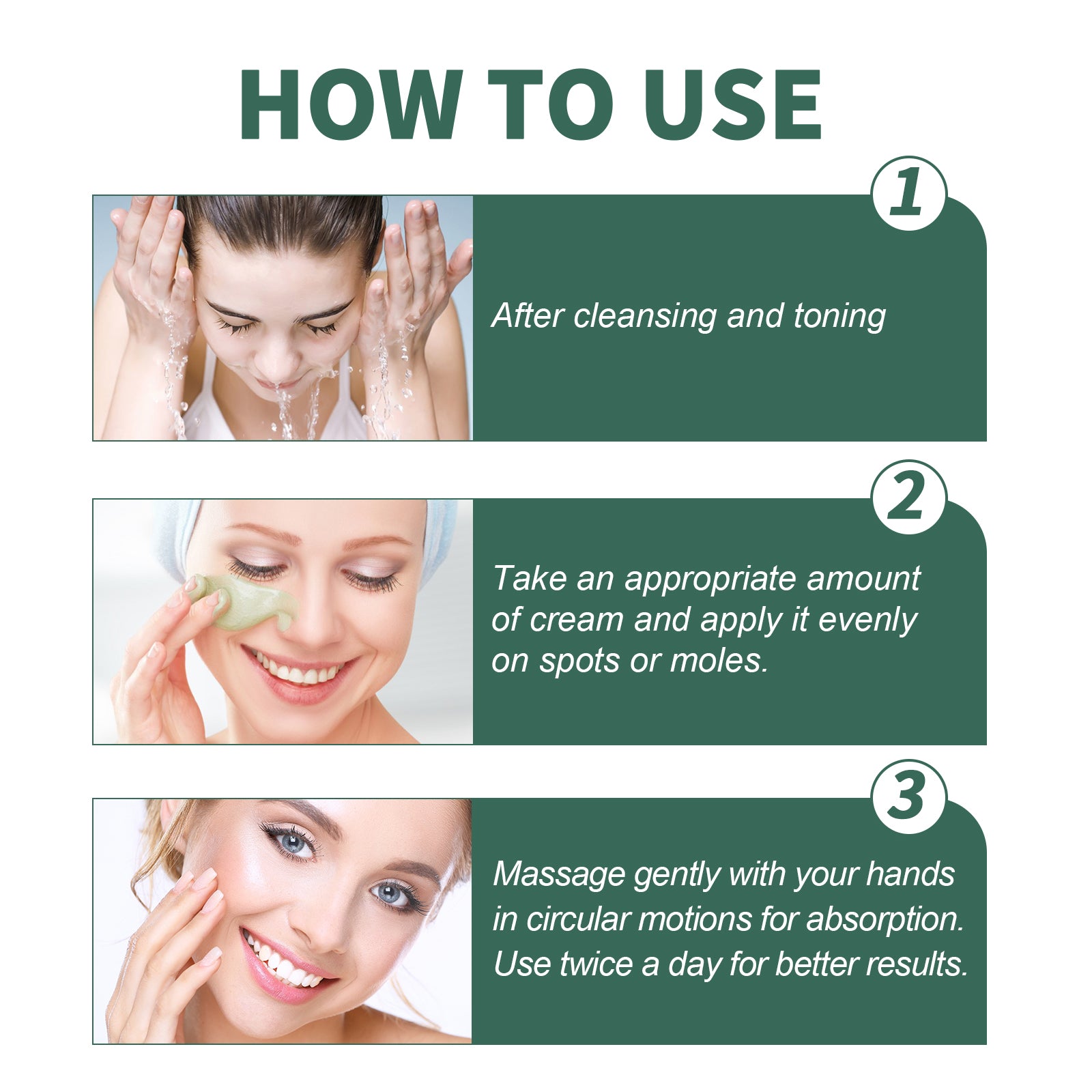 Herbal Natural Spot & Mole Cream, Blemishes Hydrating Whitening Brightening Cream - E-Esther Clothing Store