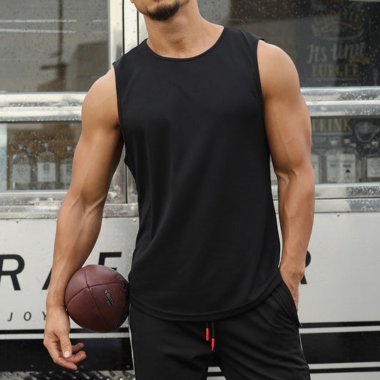 Summer Marathon Quick Dried Sports Tank Top Mens Sleeveless Canister Running Training Basketball Loose Fit Tank Top - E-Esther Clothing Store