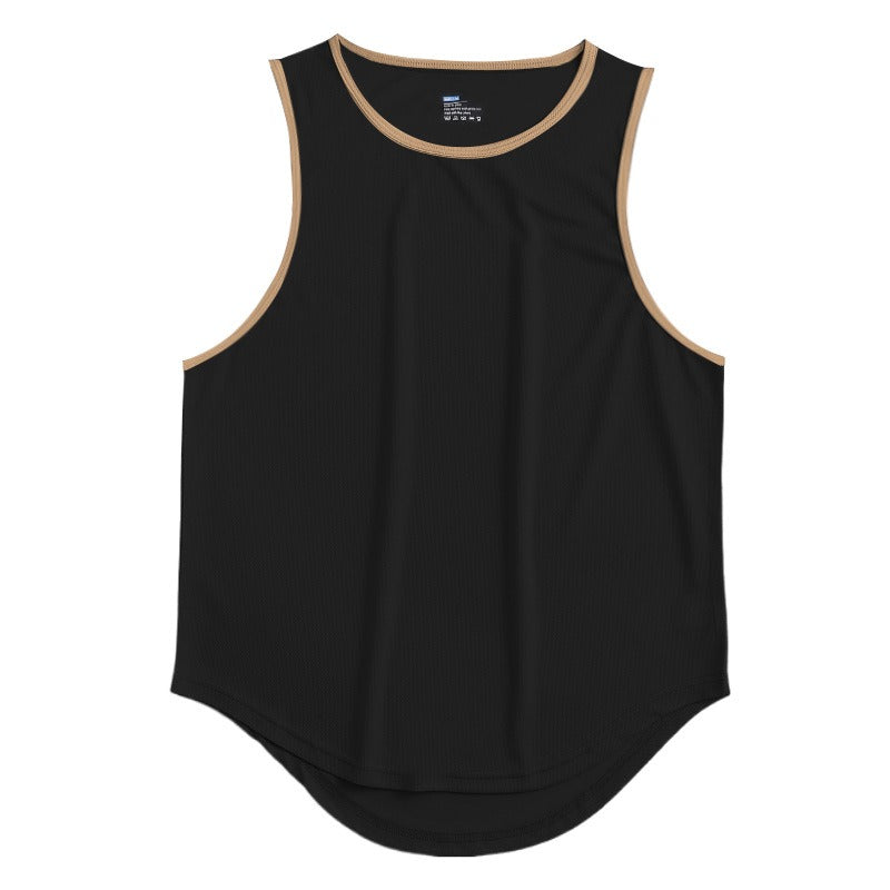 Summer Marathon Quick Dried Sports Tank Top Mens Sleeveless Canister Running Training Basketball Loose Fit Tank Top - E-Esther Clothing Store