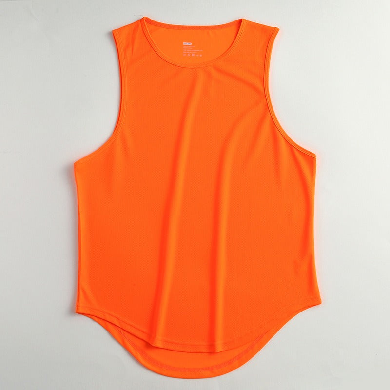 Summer Marathon Quick Dried Sports Tank Top Mens Sleeveless Canister Running Training Basketball Loose Fit Tank Top - E-Esther Clothing Store