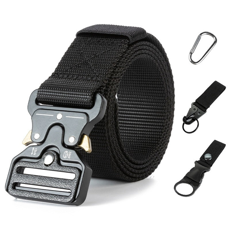 Cobra Tactical Belt Mens Outdoor Nylon Buckle Belt Student Military Training Cargo Pants Belt - E-Esther Clothing Store