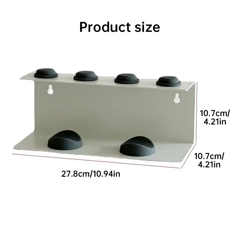 Non - Perforated Hair Dryer Holder. Also for Straighteners & Curling Irons. Ideal for Bathroom Sorting - E-Esther Clothing Store