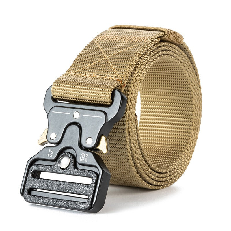 Cobra Tactical Belt Mens Outdoor Nylon Buckle Belt Student Military Training Cargo Pants Belt - E-Esther Clothing Store