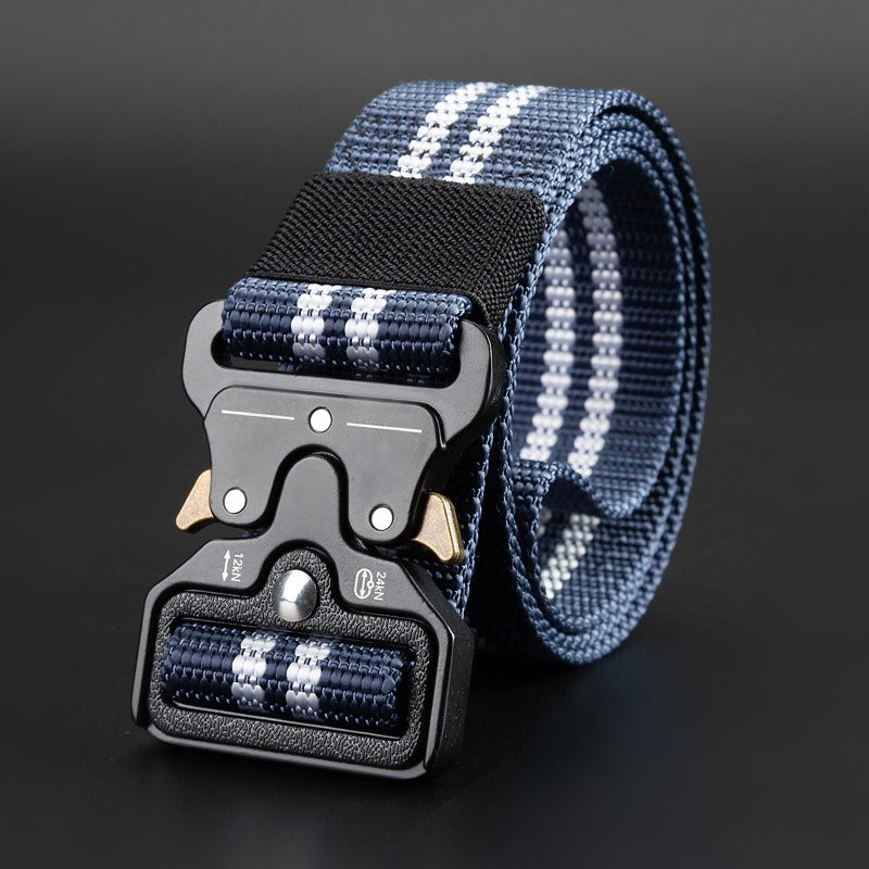 Cobra Tactical Belt Mens Outdoor Nylon Buckle Belt Student Military Training Cargo Pants Belt - E-Esther Clothing Store