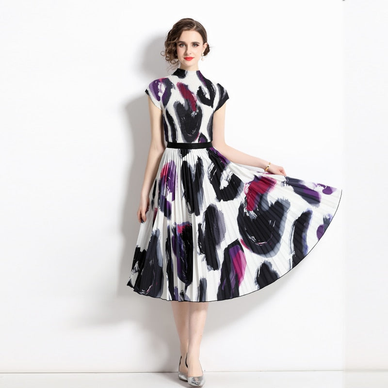 Summer Women's Suit Slim Fit Woman Dress Mid Length Set Pieces Modern Elegant Fashion Outfit Short Sleeve Sets Womens Piece - E-Esther Clothing Store