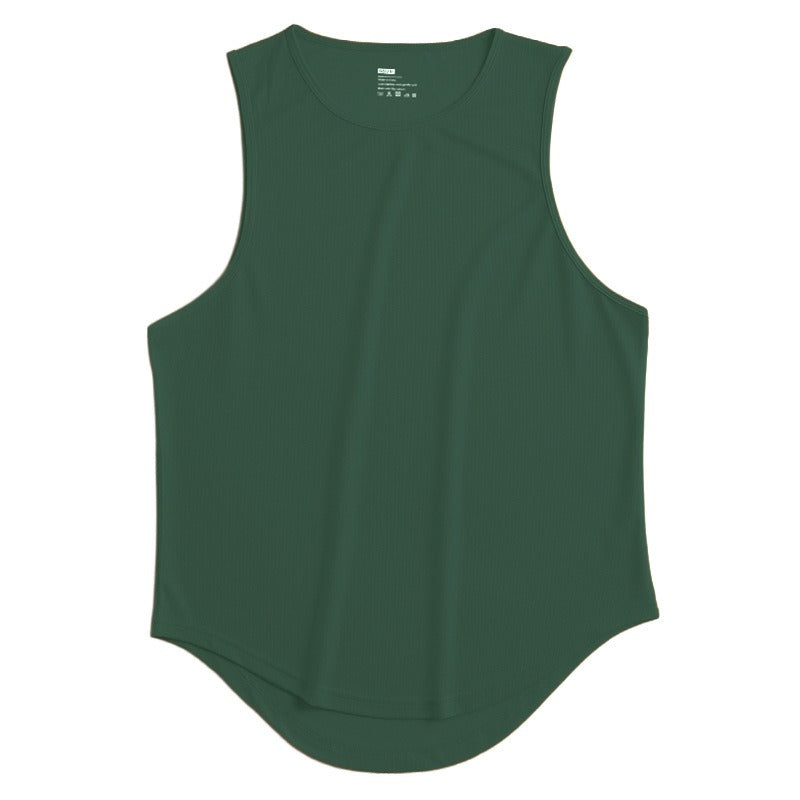 Summer Marathon Quick Dried Sports Tank Top Mens Sleeveless Canister Running Training Basketball Loose Fit Tank Top - E-Esther Clothing Store